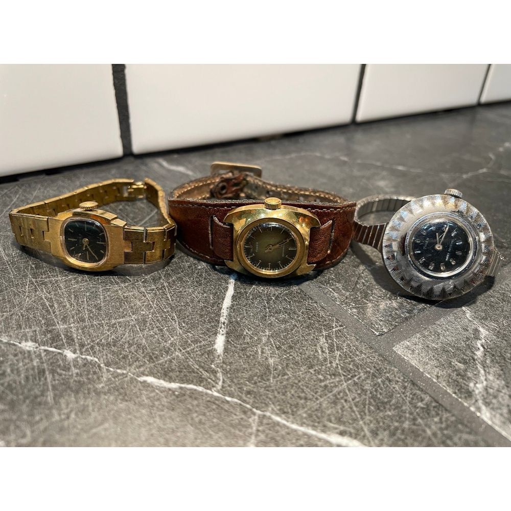 Unique Vintage Timex Ladies Watches - Needs Repair Or Maintenance